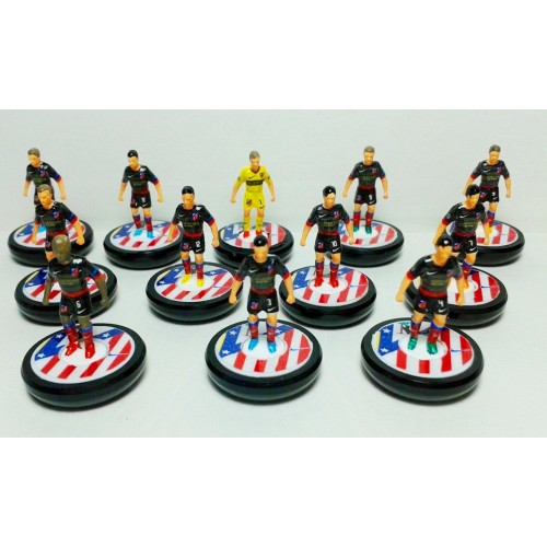 Subbuteo Andrew Table Soccer Atletico Madrid away kit 2012-13 on WSB Professional Bases